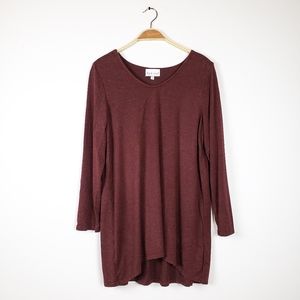 Habitat Clothes to Live In Maroon Soft Sweater Top